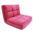 Loungie Floor Chairs Fuchsia Microsuede Foam Filling Steel Tube Frame