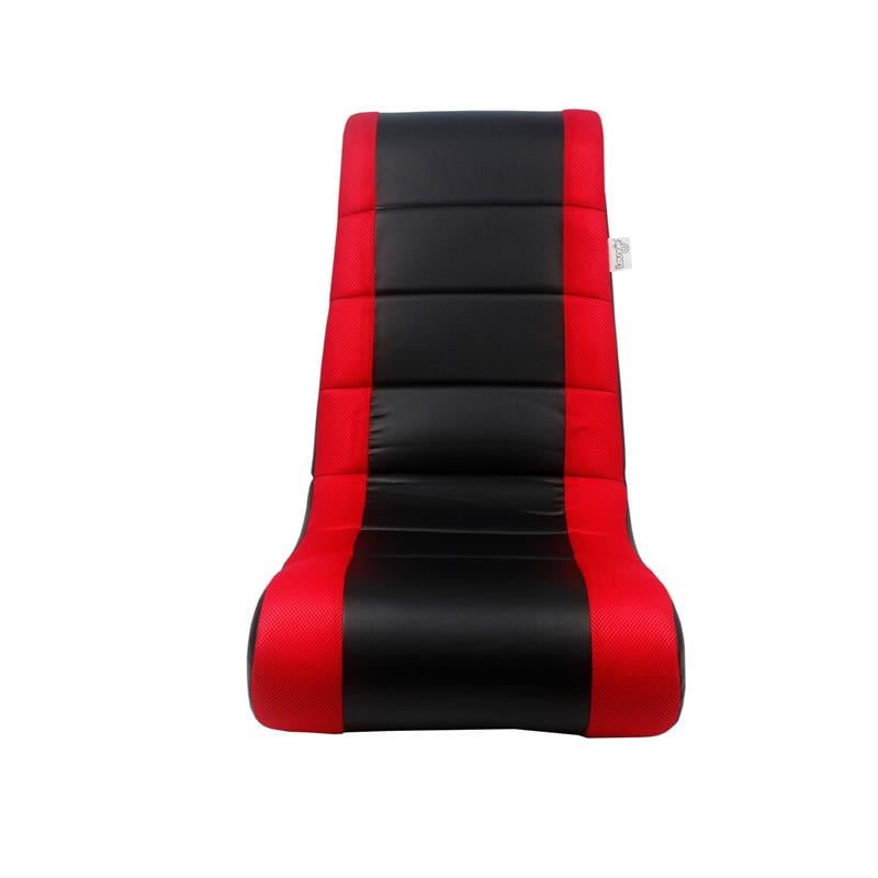 Rockme Floor Chairs Black And Red Leather PU