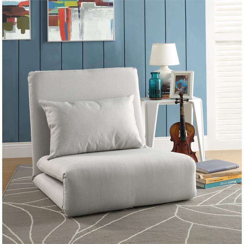 Relaxie Floor Chairs Beige Linen Sleeper Dorm Bed Couch Lounger Sofa