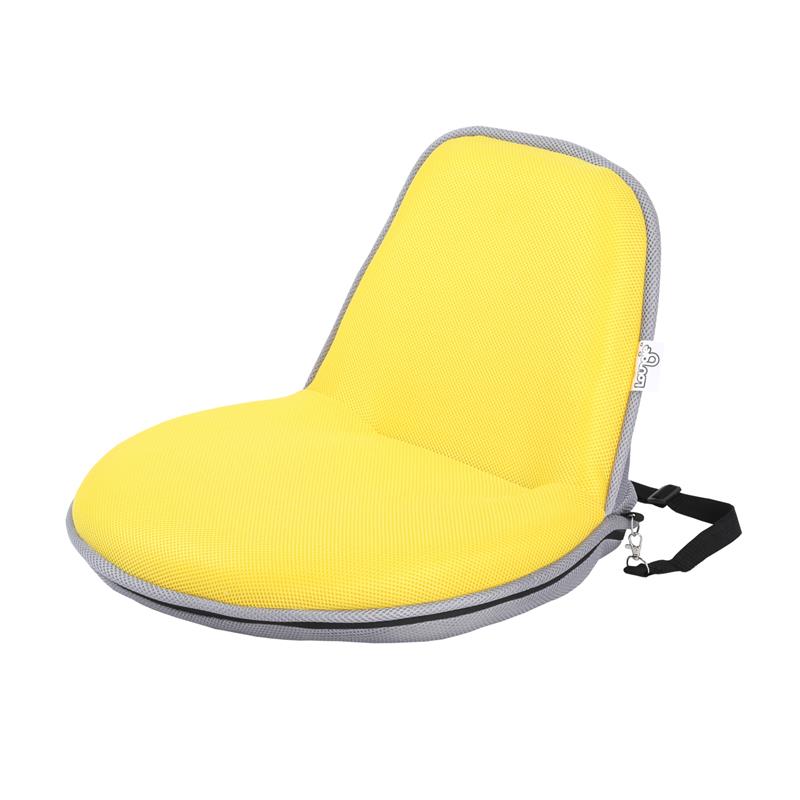 Quickchair Floor Chairs Yellow/Grey Mesh Indoor/Outdoor Portable Multi use