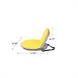 Quickchair Floor Chairs Yellow/Grey Mesh Indoor/Outdoor Portable Multi use