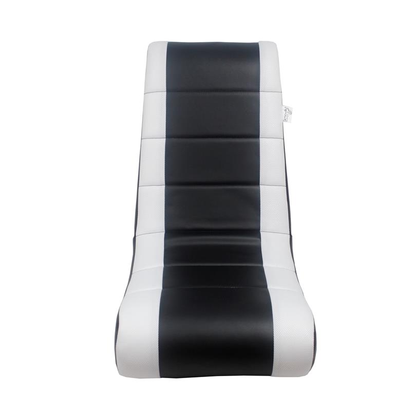 Rockme Floor Chairs Black And White Leather PU