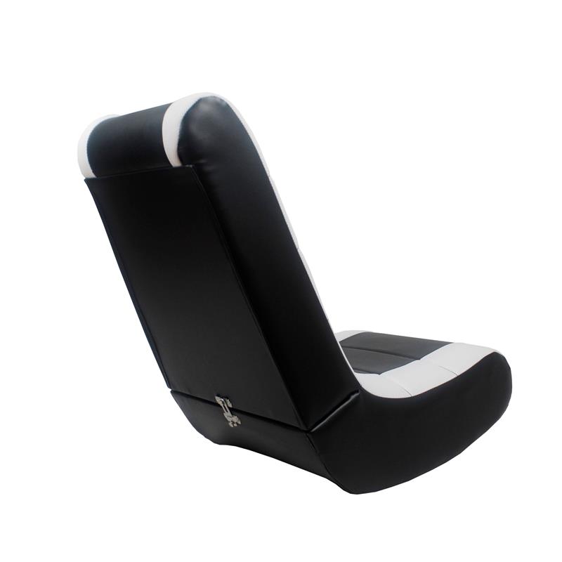 Rockme Floor Chairs Black And White Leather PU
