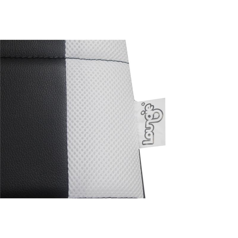 Rockme Floor Chairs Black And White Leather PU