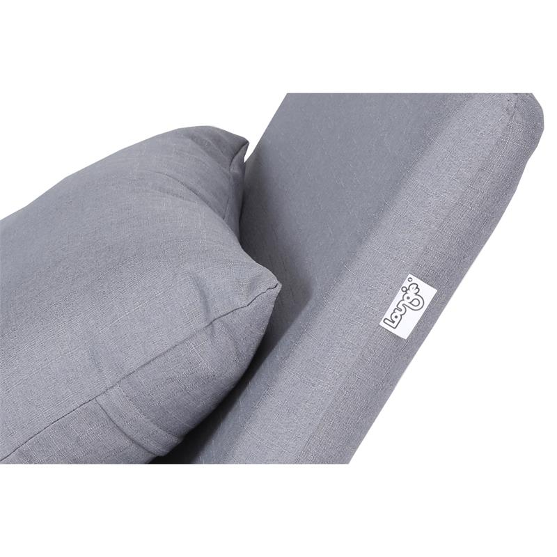 Relaxie Floor Chairs Gray Linen Sleeper Dorm Bed Couch Lounger Sofa
