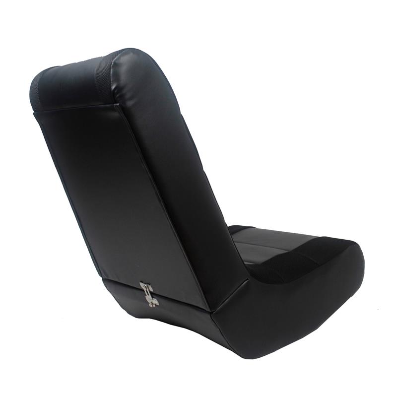 Rockme Floor Chairs Black And Black Leather PU