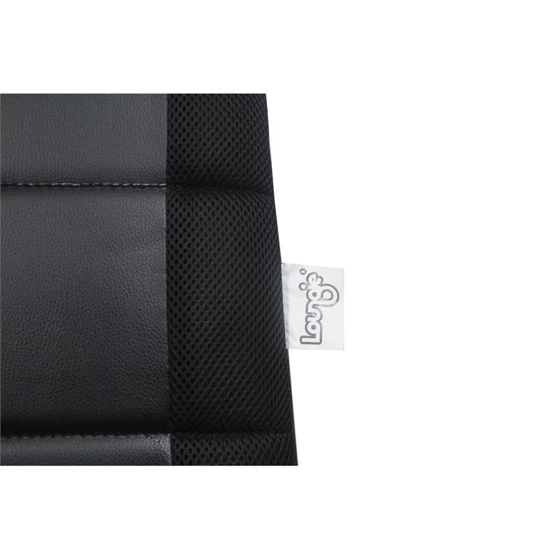 Rockme Floor Chairs Black And Black Leather PU