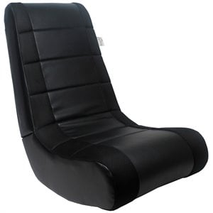 Rockme Floor Chairs Black And Black Leather PU