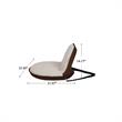 Quickchair Floor Chairs Beige/Brown Mesh Indoor/Outdoor Portable Multi use