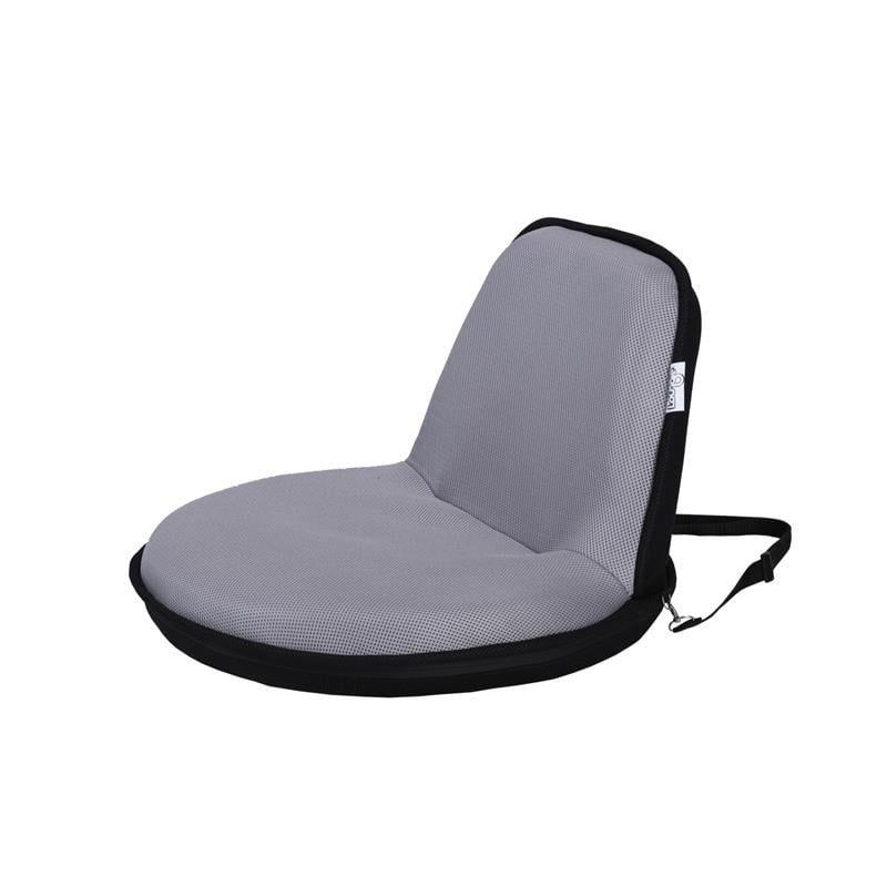 Quickchair Floor Chairs Light Grey Black Mesh Indoor/Outdoor Portable Multi use