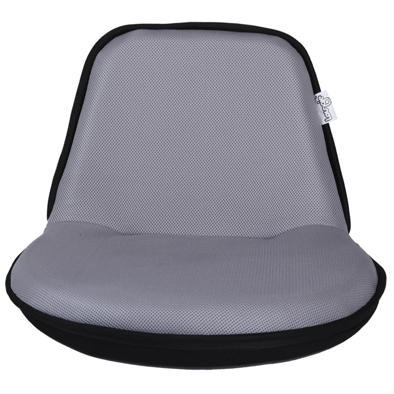 Quickchair Floor Chairs Light Grey Black Mesh Indoor/Outdoor Portable Multi use