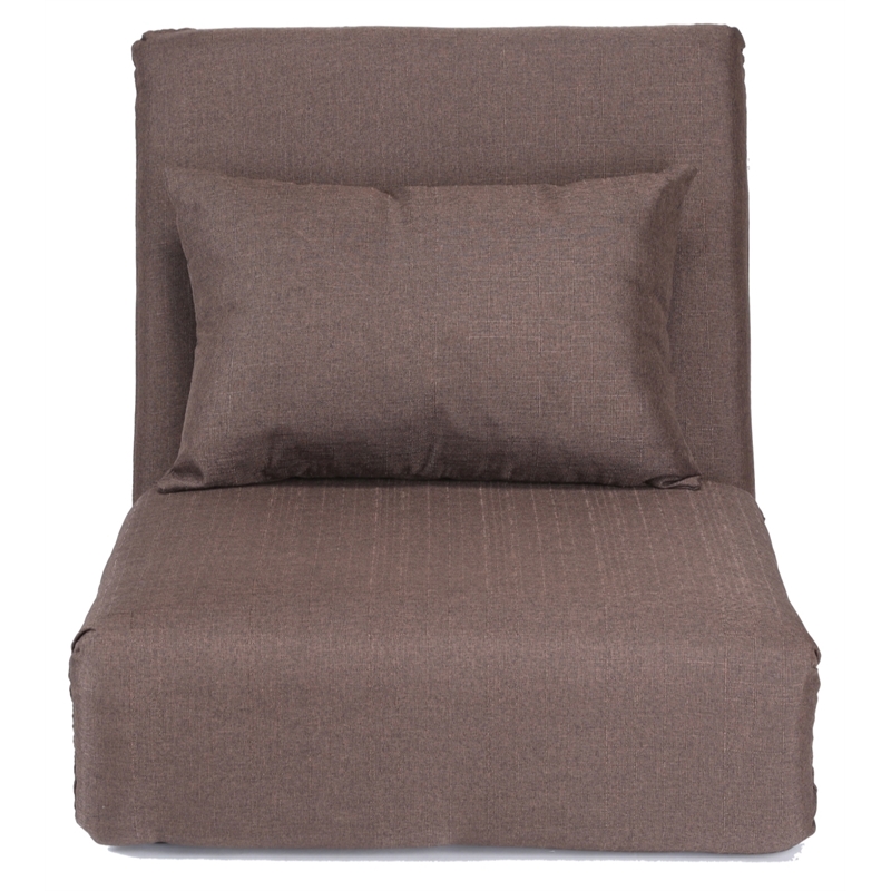 Relaxie Floor Chairs Brown Linen Sleeper Dorm Bed Couch Lounger Sofa