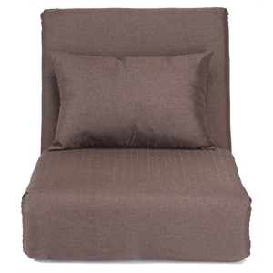 Relaxie Floor Chairs Brown Linen Sleeper Dorm Bed Couch Lounger Sofa