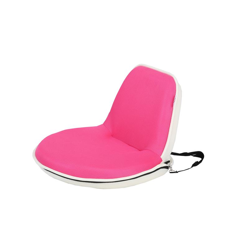 Quickchair Floor Steel Chairs Pink/White Mesh Indoor/Outdoor Portable Multi use
