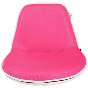 Quickchair Floor Steel Chairs Pink/White Mesh Indoor/Outdoor Portable Multi use