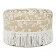 Yolanda Tufted Decorative Round Ottoman Neutral