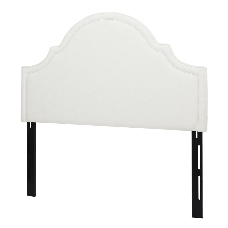 Catherine Upholstered Queen Headboard Antique White