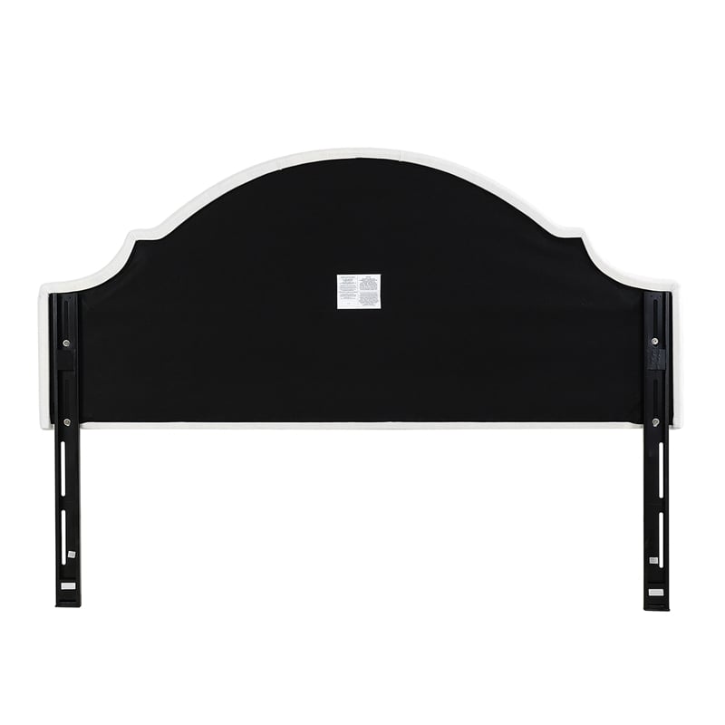 Catherine Upholstered King Headboard Antique White