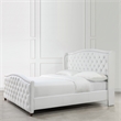Marcella Tufted Wingback King Bed Bright White