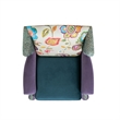 Anya Wingback Accent Arm Chair Multicolored Floral
