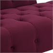 Samuel Tufted Roll Arm Chaise Lounge Burgundy