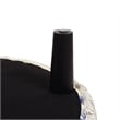 Yolanda Tufted Decorative Round Ottoman Off White Floral Fabric