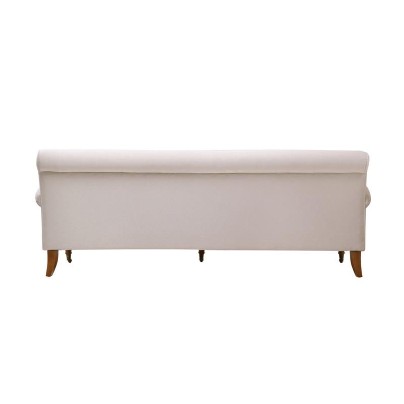 3 Piece Sofa Set of Recessed Arm Sofa and Set of Two Accent Arm Chair