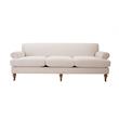 3 Piece Sofa Set of Recessed Arm Sofa and Set of Two Accent Arm Chair