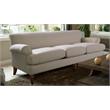 3 Piece Sofa Set of Recessed Arm Sofa and Set of Two Accent Arm Chair