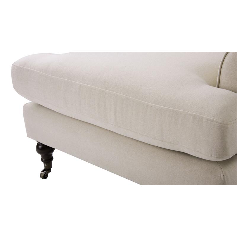 3 Piece Sofa Set of Recessed Arm Sofa and Set of Two Accent Arm Chair
