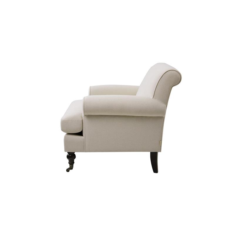 3 Piece Sofa Set of Recessed Arm Sofa and Set of Two Accent Arm Chair