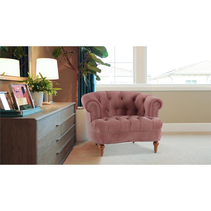 2 Piece Chair Set of Victorian Tufted Accent Chair