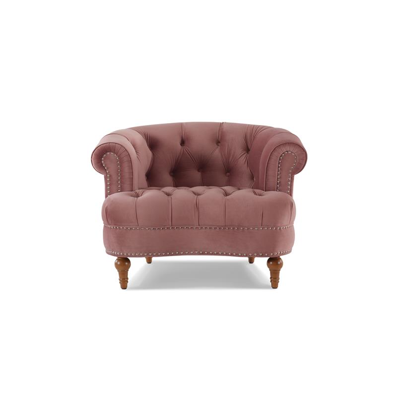 2 Piece Chair Set of Victorian Tufted Accent Chair