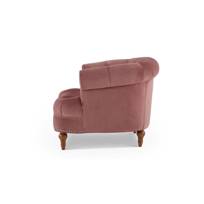 2 Piece Chair Set of Victorian Tufted Accent Chair