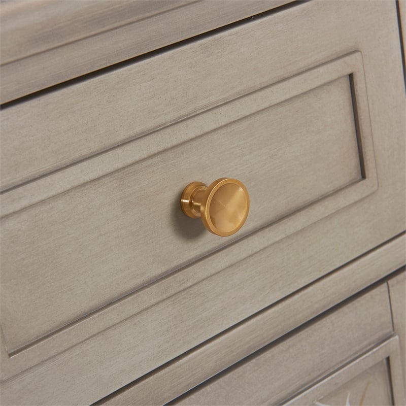 Jennifer Taylor Home Dauphin Handpainted Entryway Storage Cabinet Grey Cashmere