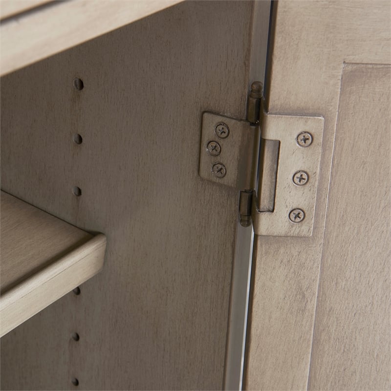 Jennifer Taylor Home Dauphin Handpainted Entryway Storage Cabinet Grey Cashmere