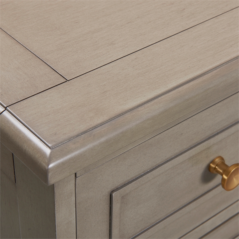 Jennifer Taylor Home Dauphin Handpainted Entryway Storage Cabinet Grey Cashmere