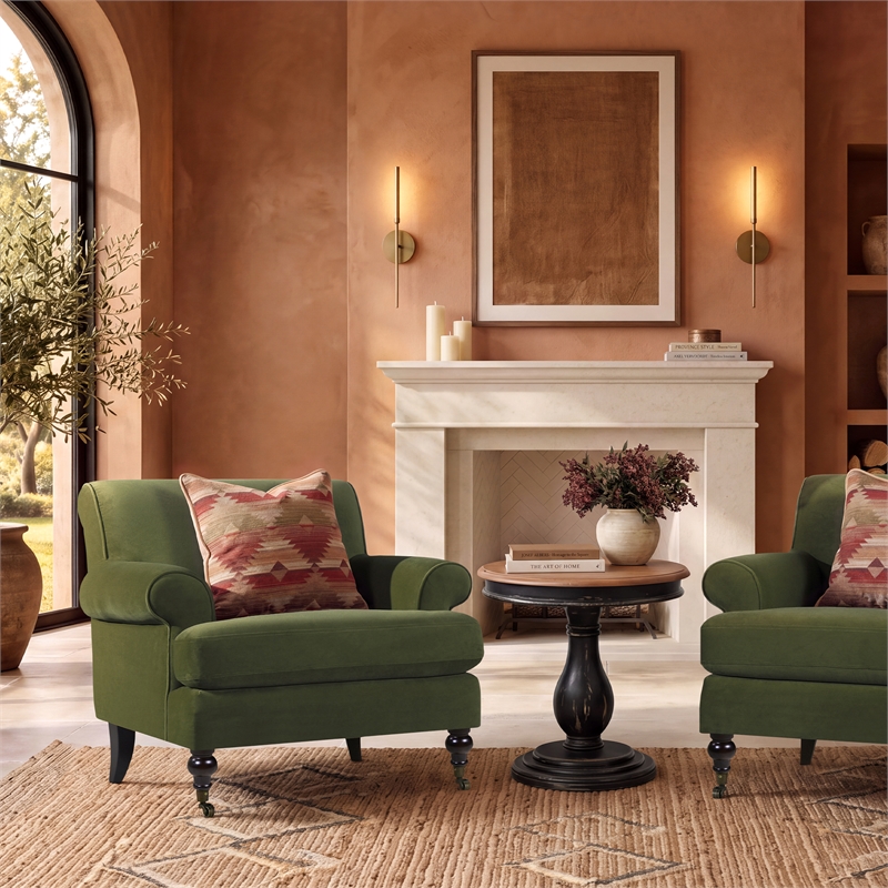 Jennifer Taylor Home Alana Lawson Chair Olive Green