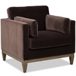 2 Piece Knox Modern Farmhouse Deep Velvet Sofa Set in Deep Brown