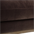 2 Piece Knox Modern Farmhouse Deep Velvet Sofa Set in Deep Brown