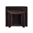 2 Piece Knox Modern Farmhouse Deep Velvet Sofa Set in Deep Brown