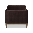 2 Piece Knox Modern Farmhouse Deep Velvet Sofa Set in Deep Brown