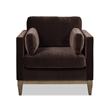 2 Piece Knox Modern Farmhouse Deep Velvet Sofa Set in Deep Brown