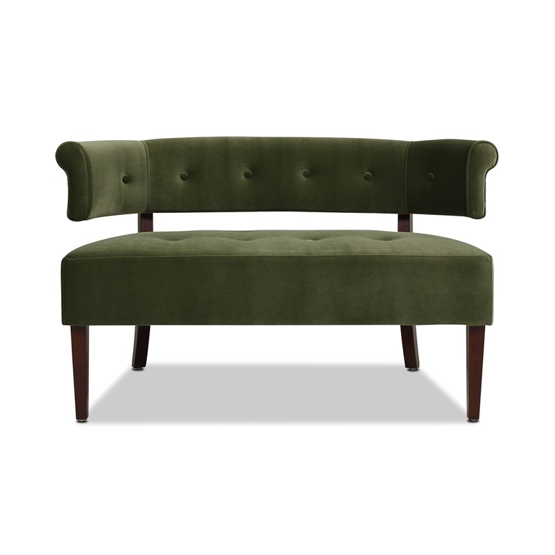2 Piece Olive Green Jared Bench Settee Set