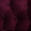 3 Piece La Rosa Chesterfield Tufted Velvet Sofa Set in Burgundy Red