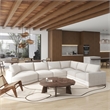 Laguna 166 Left Arm Facing Modular Feather Cushion 4 Piece Chaise Sectional Sofa