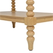 Easton 28 Modern Farmhouse Turned 1-Drawer Side Table with Shelf Natural Brown