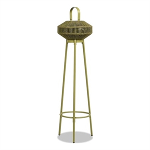 39.5&quot Indoor-Outdoor Patio Lantern Stand Spring Green