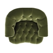 La Rosa Victorian Tufted Upholstered Accent Chair Olive Green