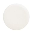 Nebula Round Burl Wood Ivory White Boucle Upholstered Ottoman
